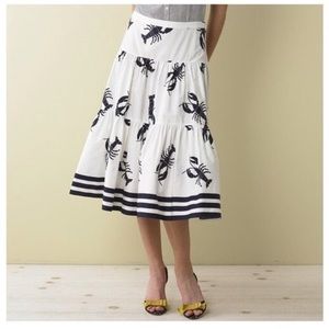 J Crew lobster skirt, size 6