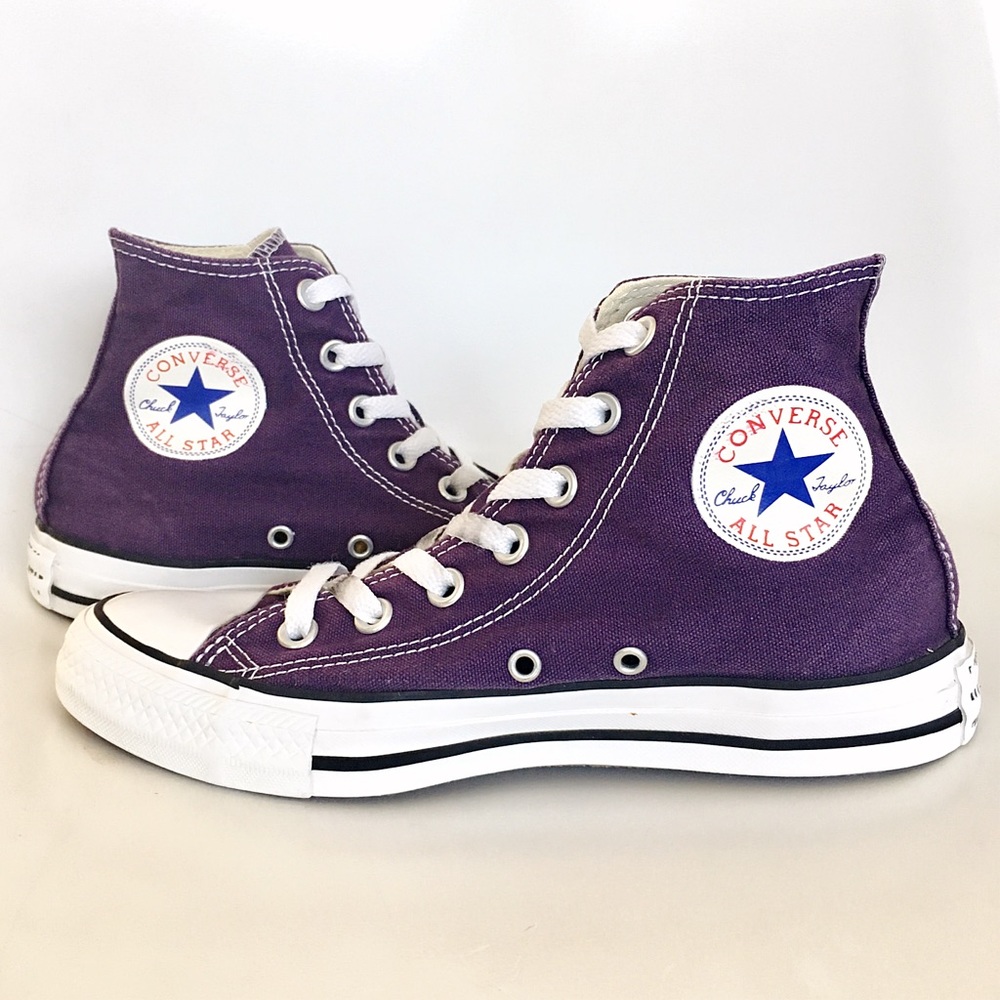 Purple Converse Chuck Taylor All⭐️Star High Tops
