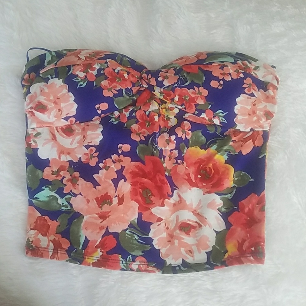 Floral tube top
