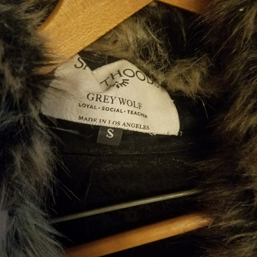 Spirit Hood in Grey Wolf Jacket