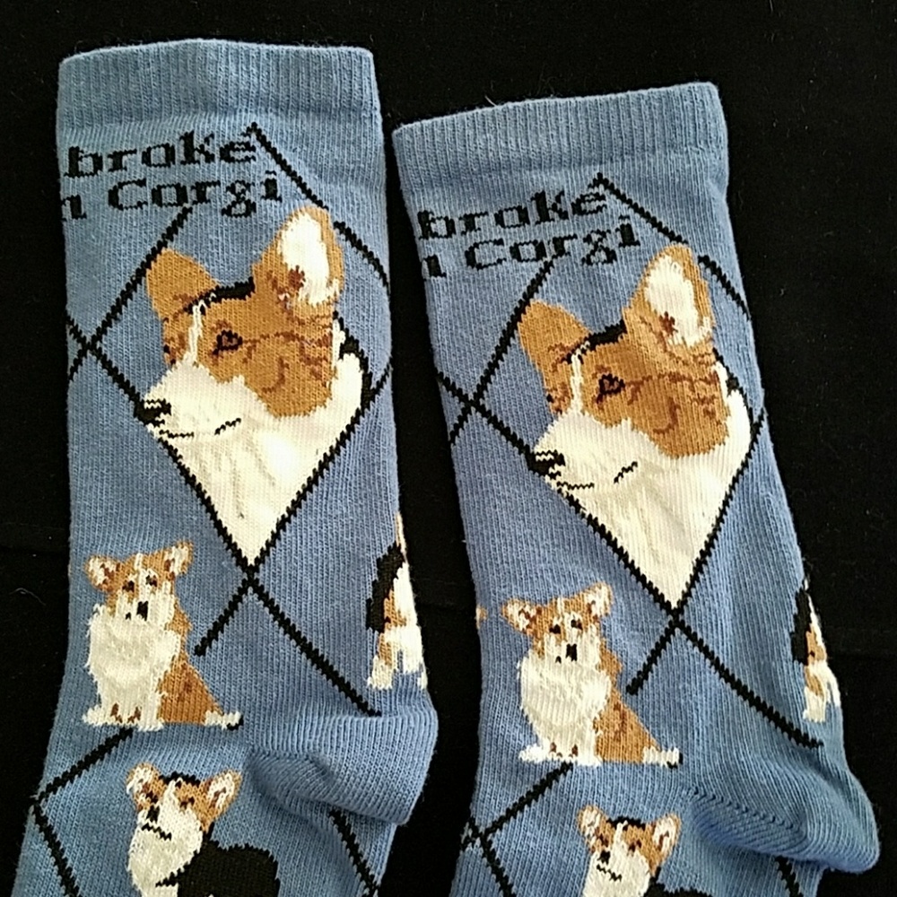 🎉NEW PEMBROKE WELSH CORGI dog socks - Picture 6 of 7