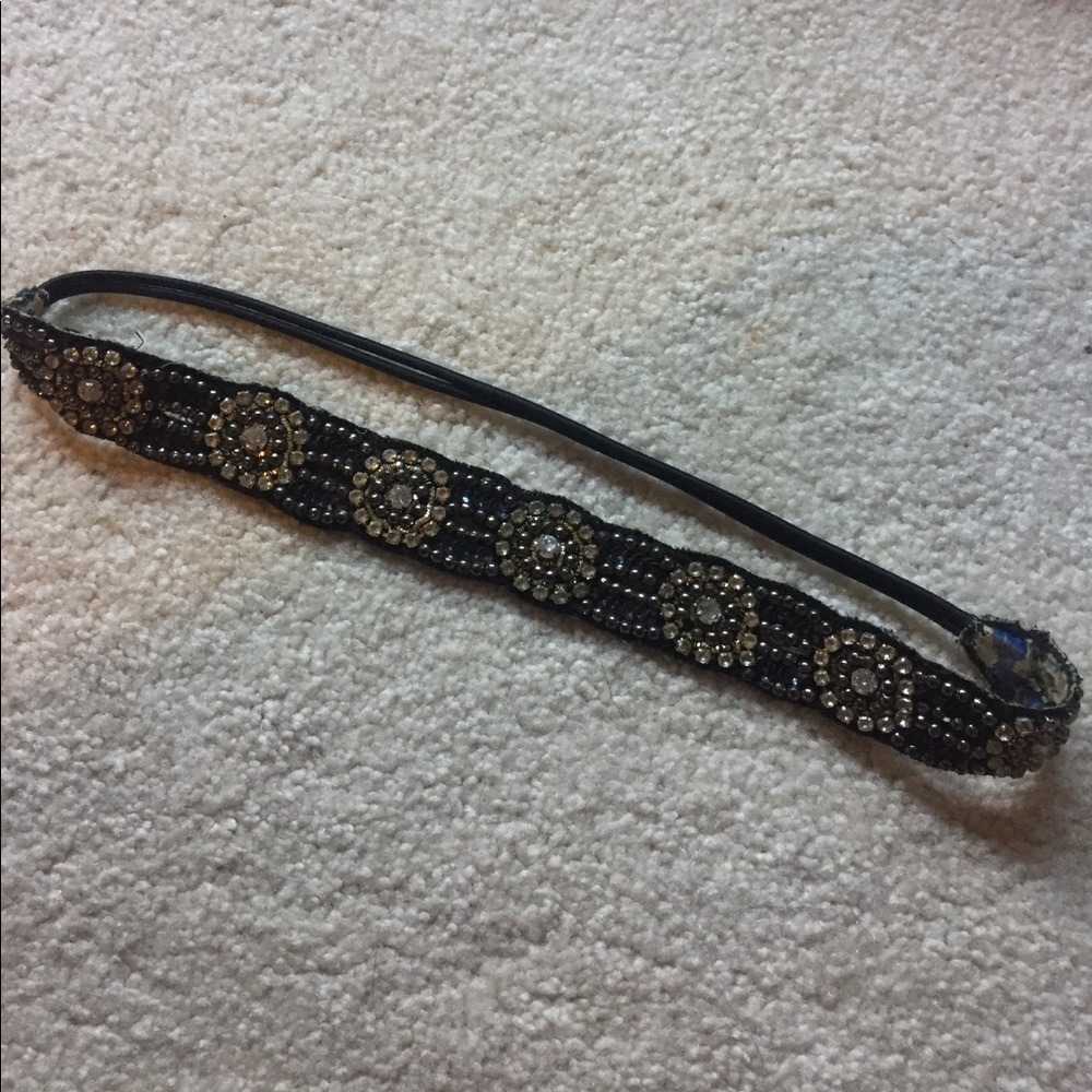 Beaded sequin head band