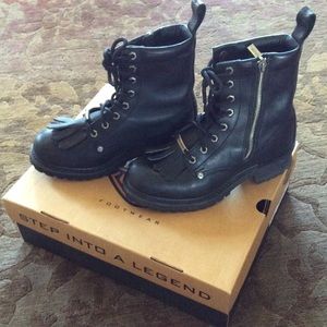 Harley Davidson Boot-Logger with zip