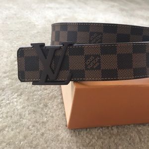 Louis Vuitton LV Initials Damier Ebene Belt