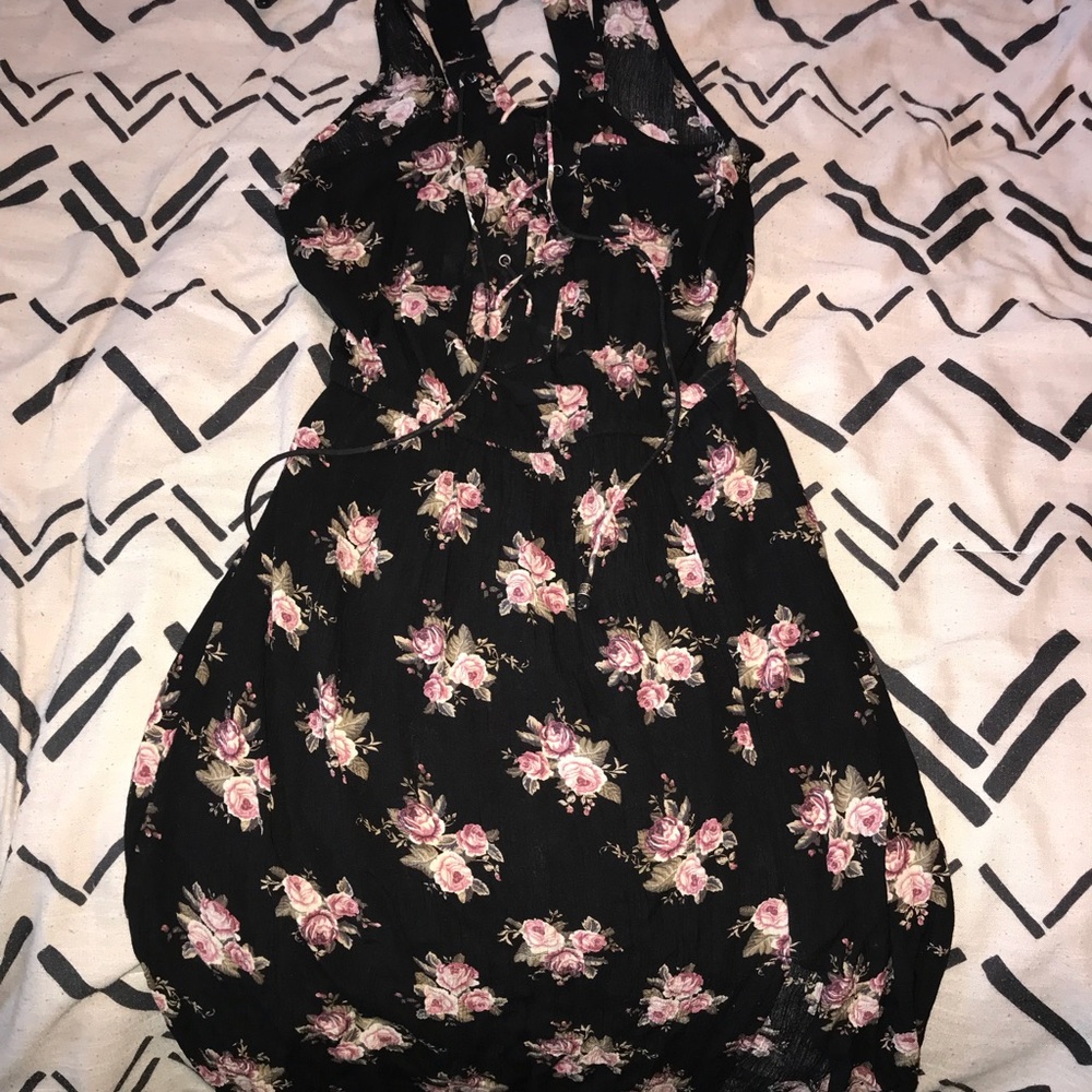 Long floral maxi dress