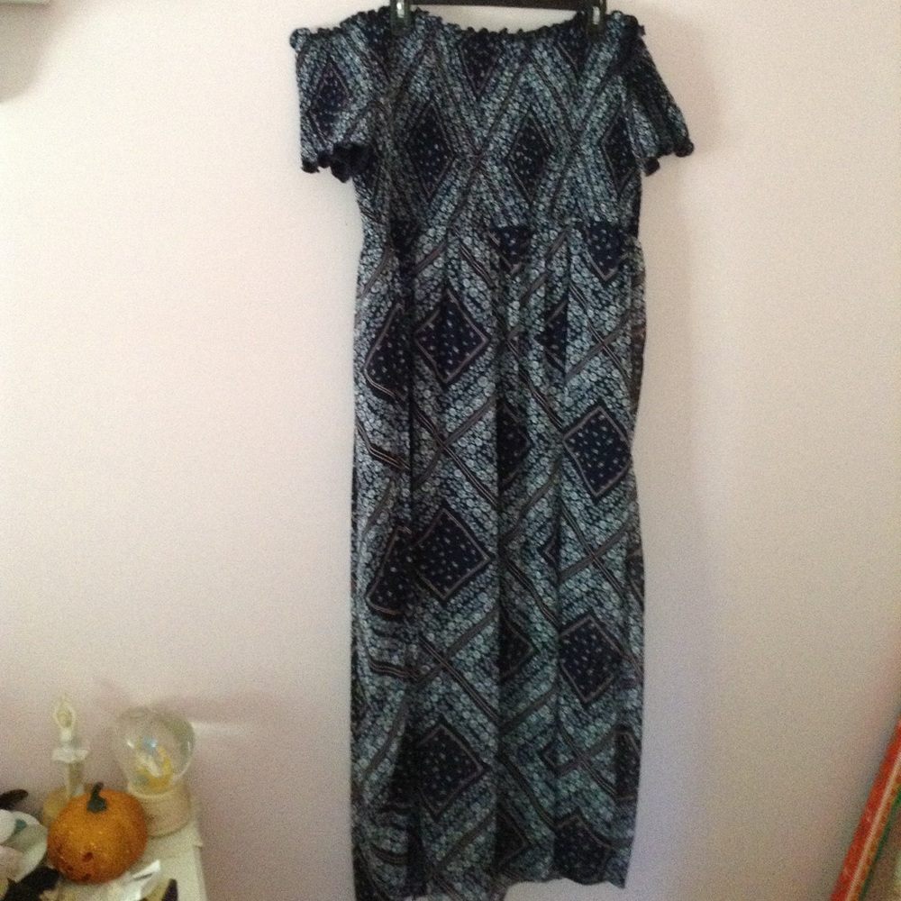 Long maxi off the shoulder dress