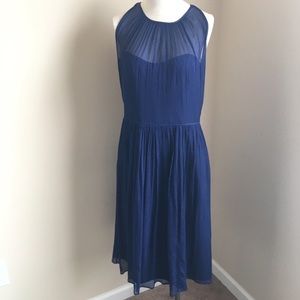 J Crew Megan dress in silk chiffon
