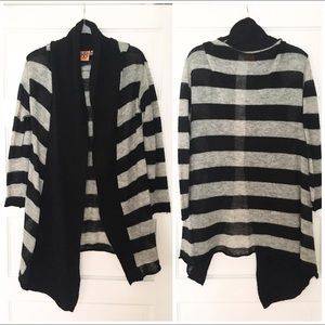 Tory Burch Striped Cardigam