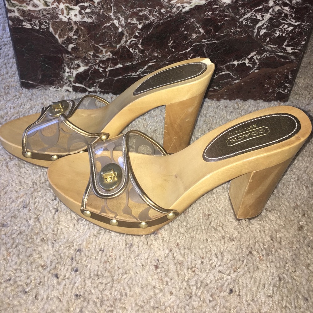 COACH "Cagney" Heeled Sandals