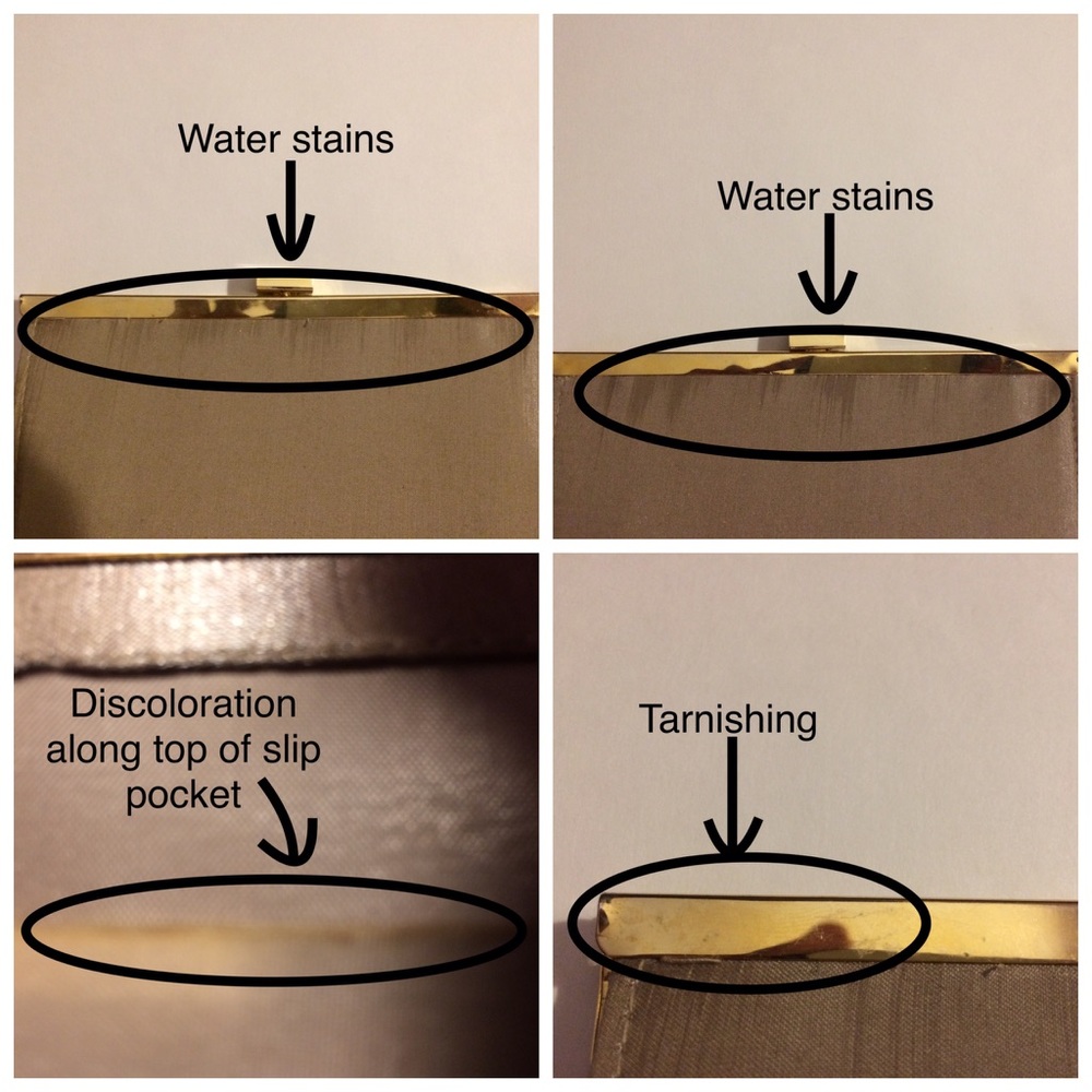 Champagne shimmery *2-in-1* mini evening purse - Picture 7 of 8