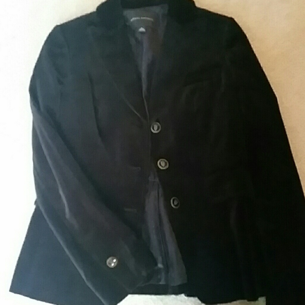Banana Republic cotton velour blazer