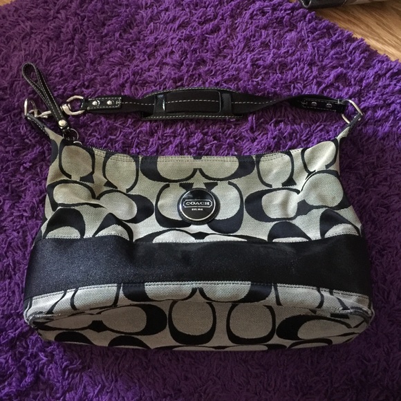 Coach Handbags - Coach authentic black and gray purse