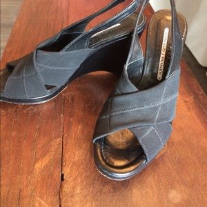 Donald Pliner wedge sling back