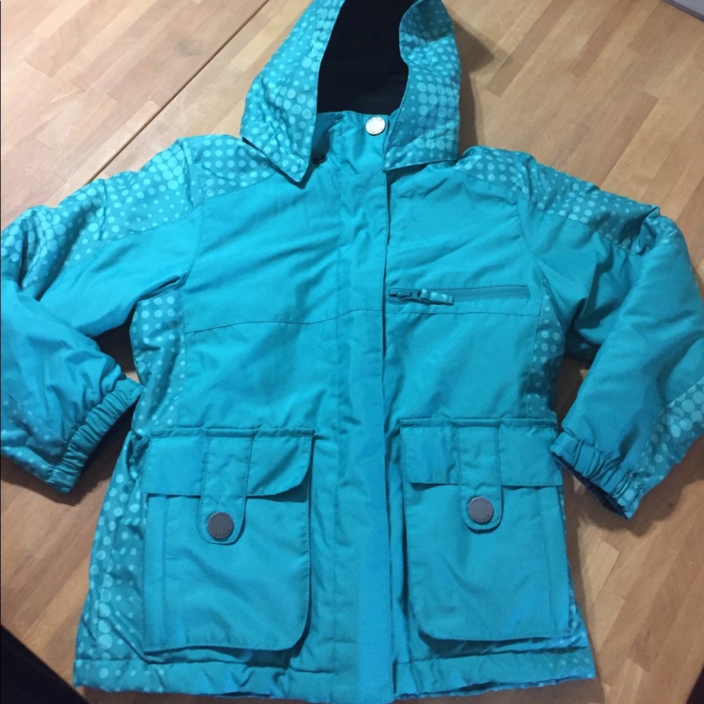 Five fifty five Snow jacket turquoise 10 kids
