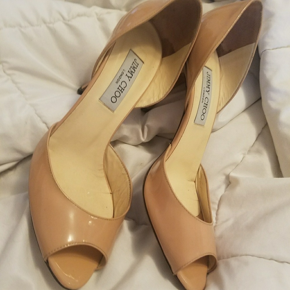 Jimmy Choo peep toe pumps