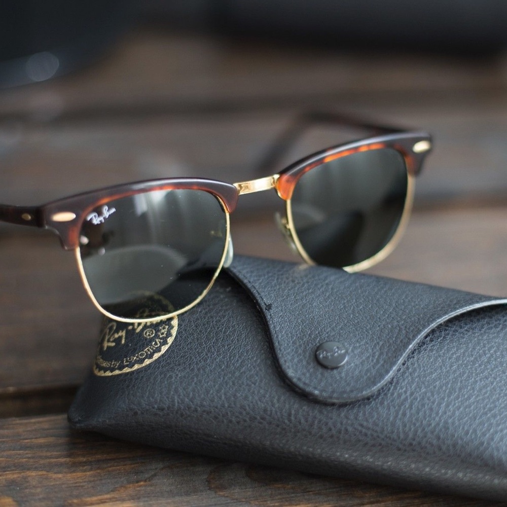 Ray Ban Clubmasters Sunglasses in Tortoiseshell