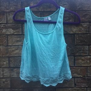 Light Blue Crop Top