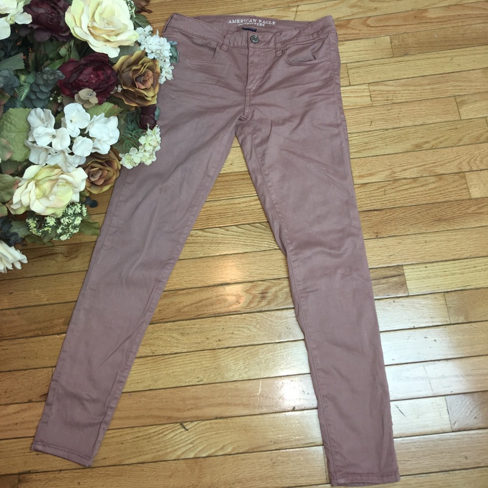 Brand New Pink AEO Sateen Jegging