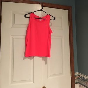 Hot pink exercise tank top