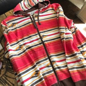 Light weight Aztec Hooded Jacket