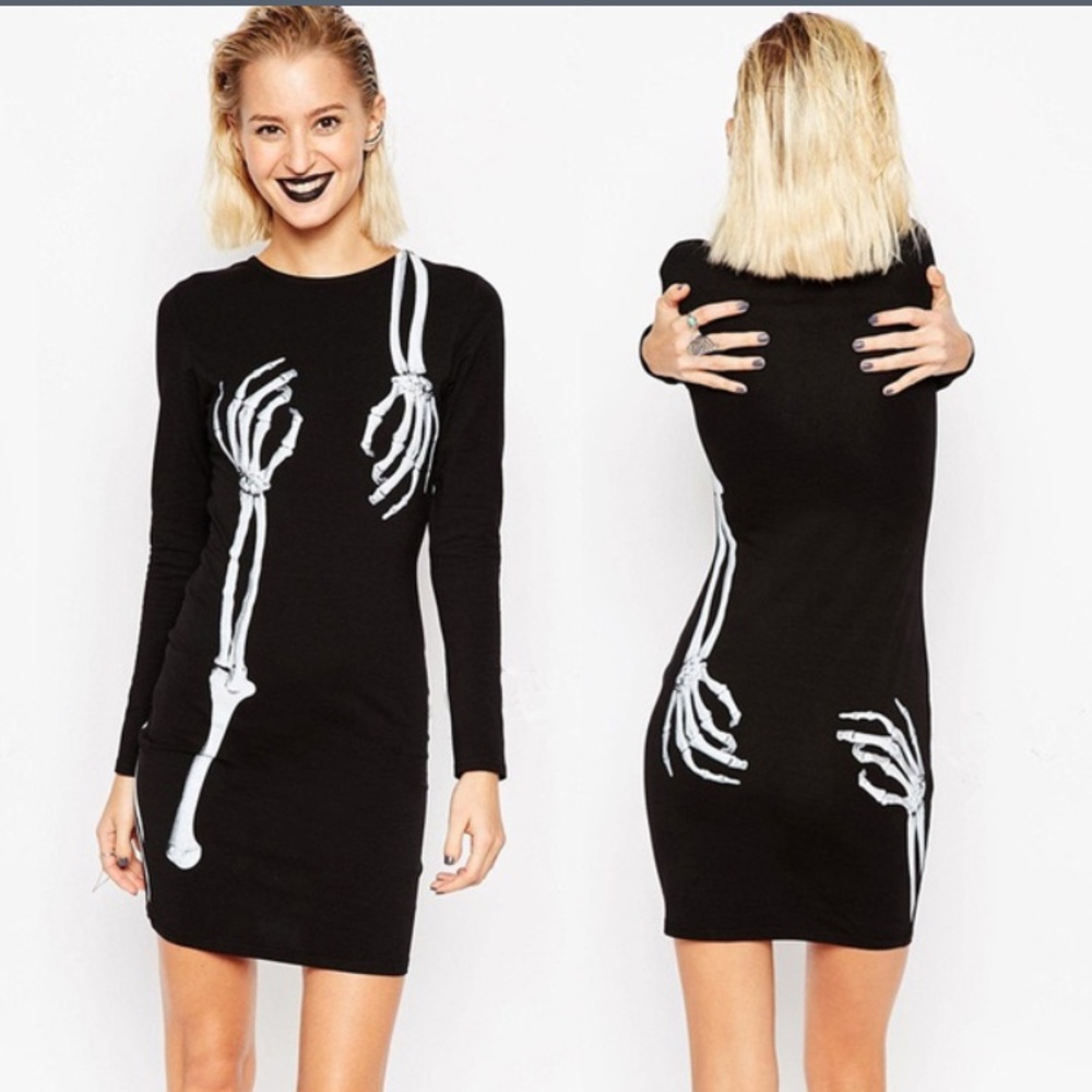 sexy skeleton dress