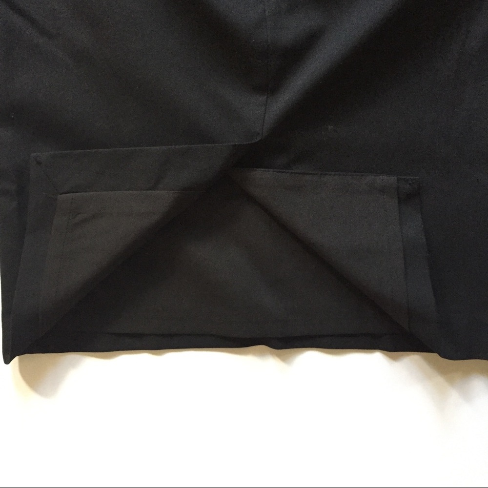 Mossino Black Stretch Pencil Skirt - Picture 5 of 8