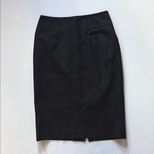 Mossino Black Stretch Pencil Skirt