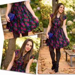 Black Floral Bow Back Dress Lauren Conrad