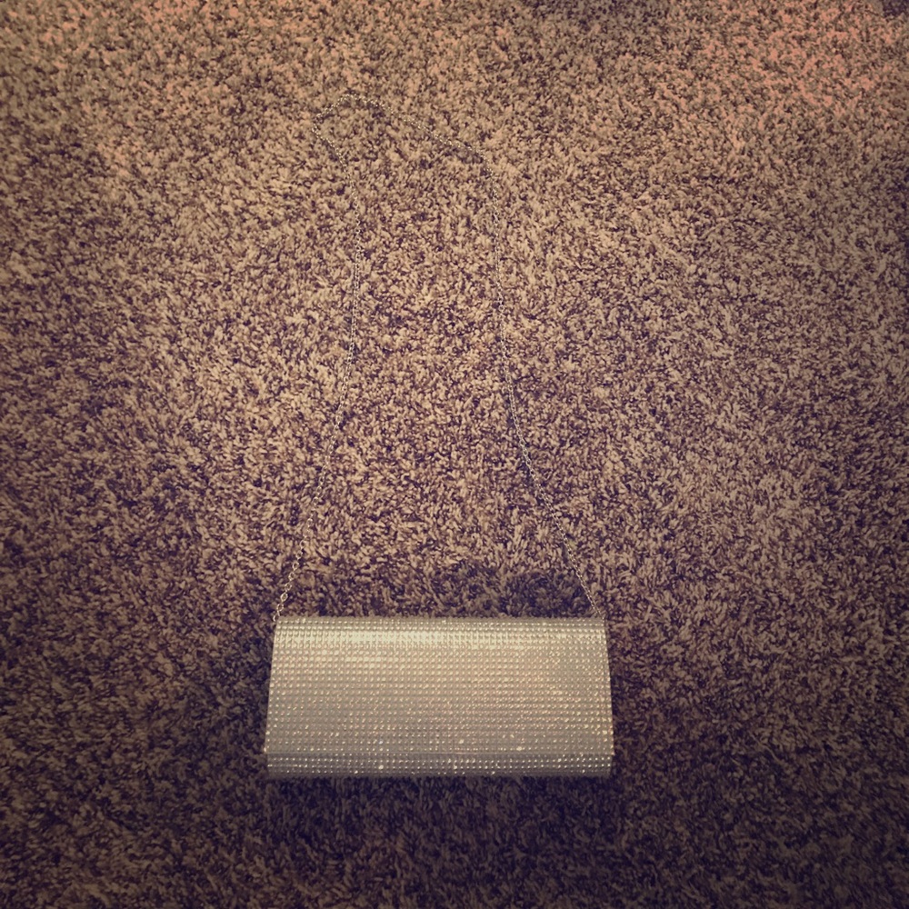 Sparkly silver clutch/bag - Picture 2 of 6