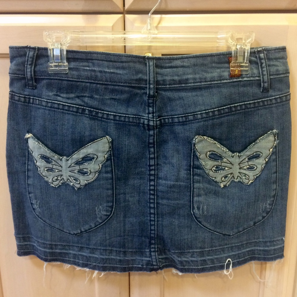 7 For All Mankind vintage denim skirt