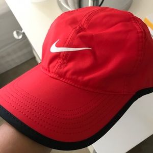 Red Dri-fit Nike hat
