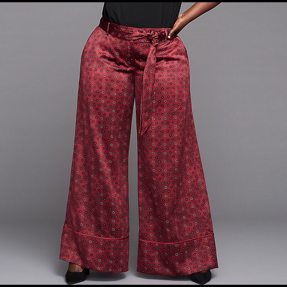 PRINTED WIDE LEG PANT BY GLAMOUR X LANE BRYANT