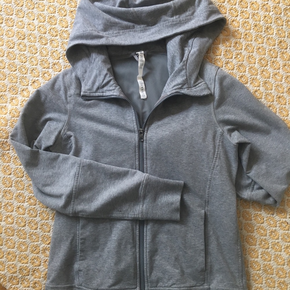 Lululemon Size 4 Grey Jacket W/ Hood