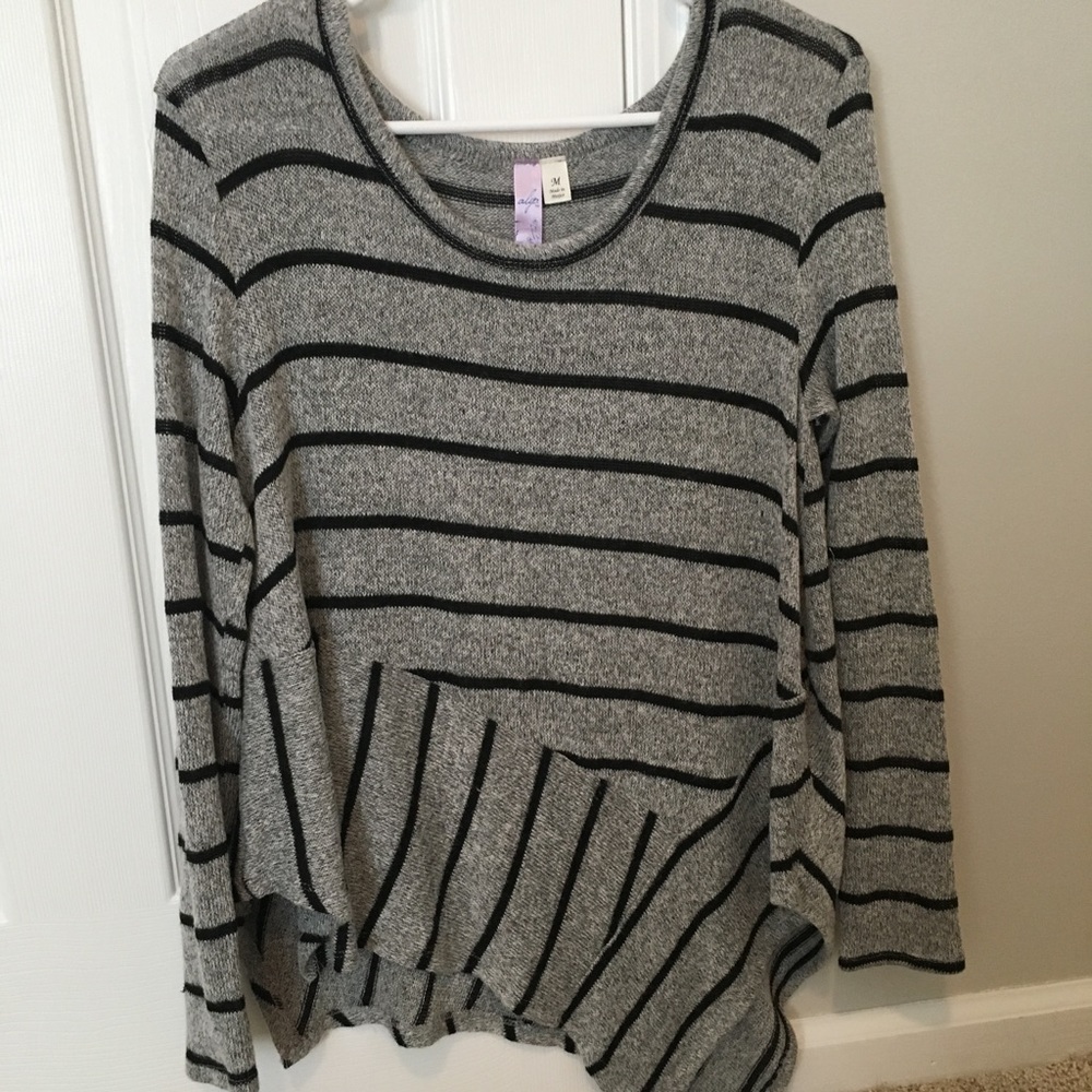 Black and Grey long sleeve sweater