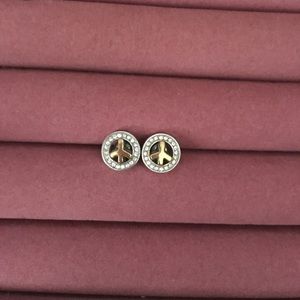 Brighton peace sign earrings