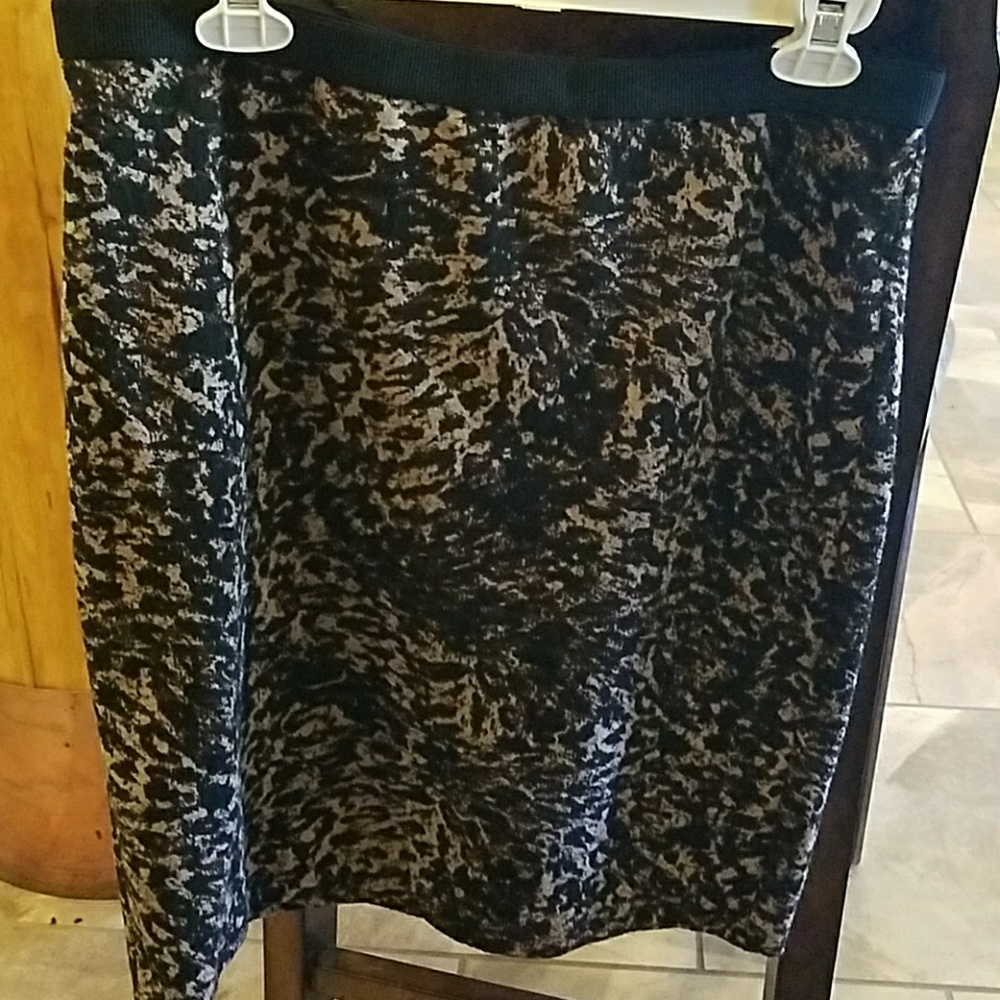 Rafaella animal print skirt