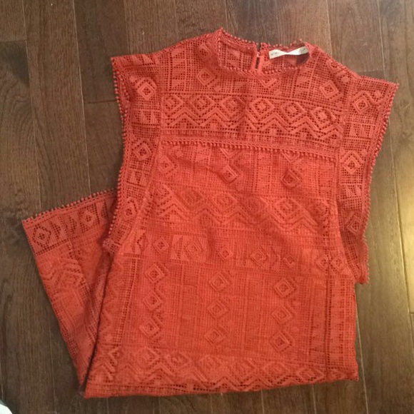 Ministry of style burnt orange lace dress - Picture 5 of 10