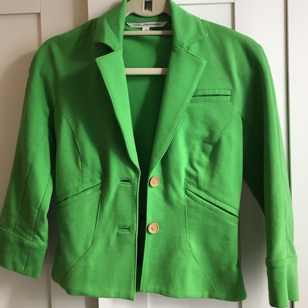 Diane Von Furstenberg Green Blazer