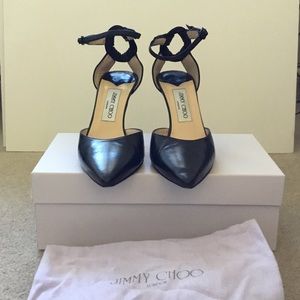Jimmy Choo Leather Pointed Toe Pumps