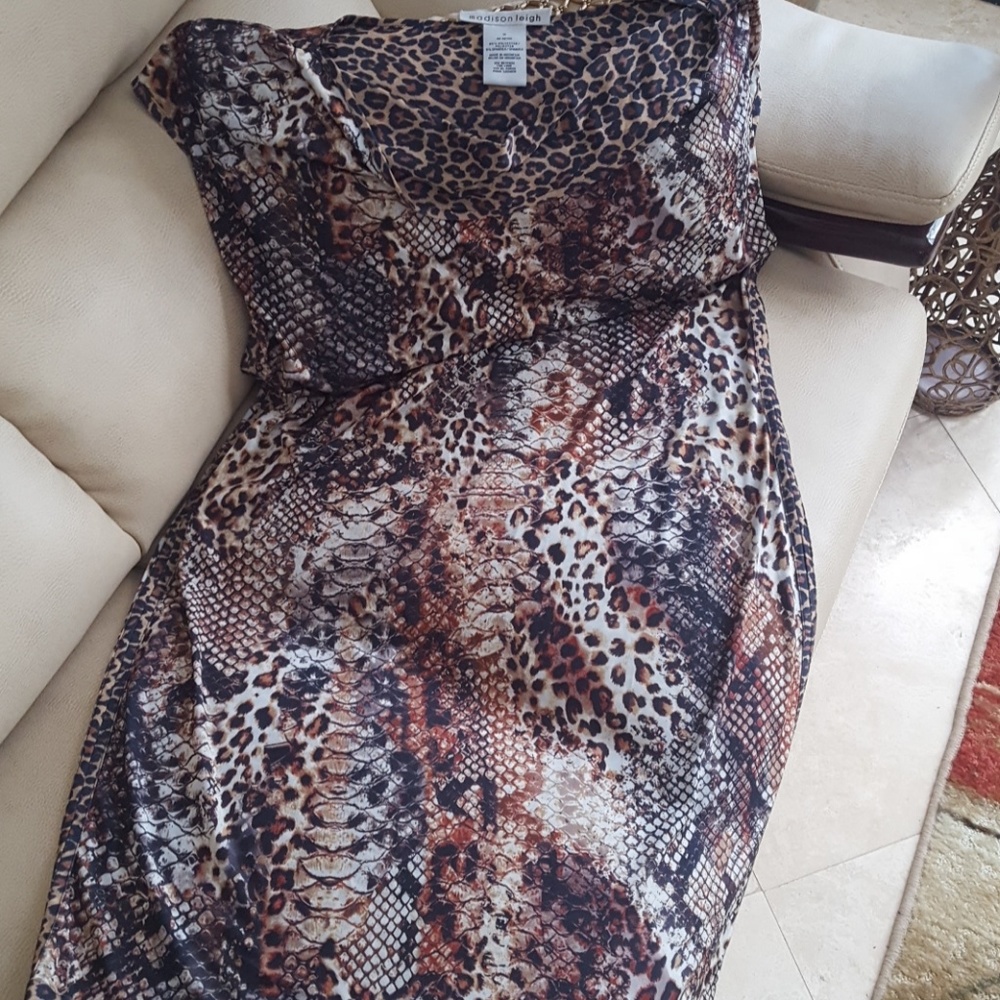 Madison & Leigh Animal Print Reversible Dress
