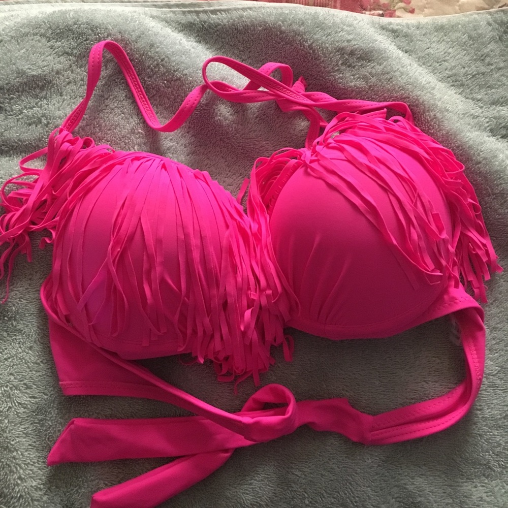 Bright Neon Pink bikini top