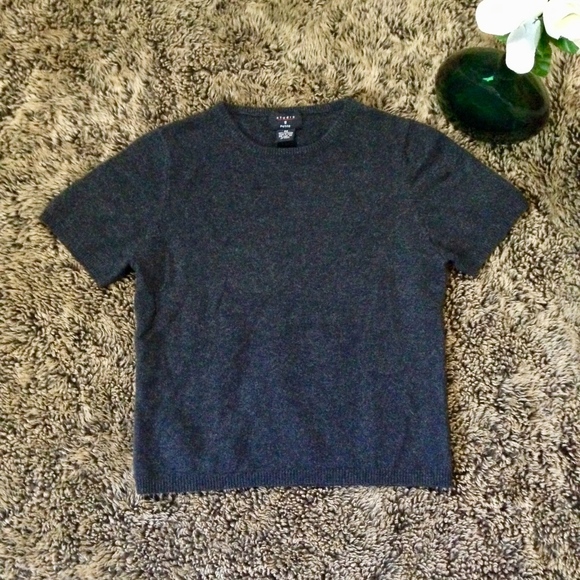 Studio 9 Sweaters - Women's Gray CASHMERE Sweater Size Small Petite