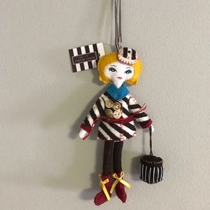 Henri Bendel Blonde Shopper Ornament. NWT