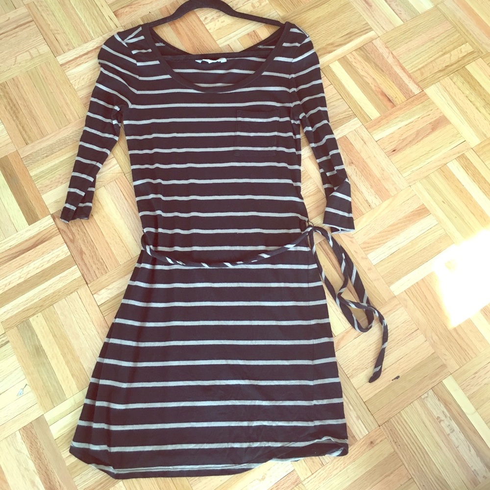 Banana republic striped tee dress