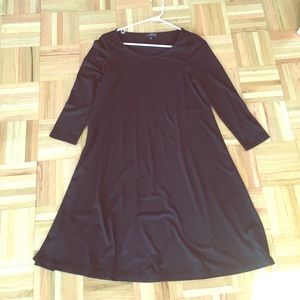 Classic black swing dress