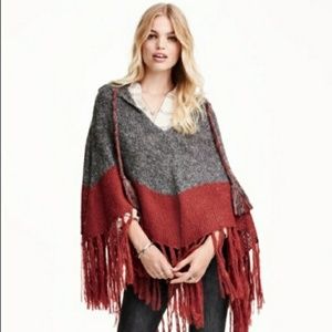 H&M hooded poncho