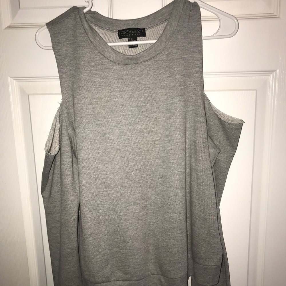 Cold shoulder sweatshirt