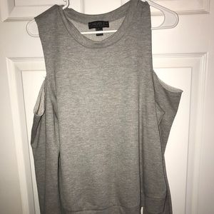 Cold shoulder sweatshirt