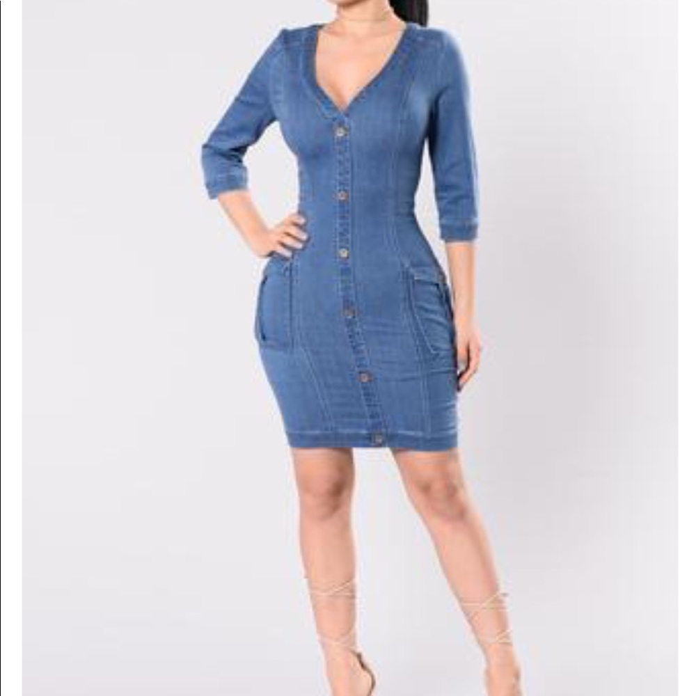 Denim dress
