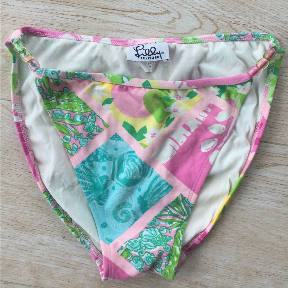 Lilly Pulitzer Bikini Bathing Suit Bottom Sz 6
